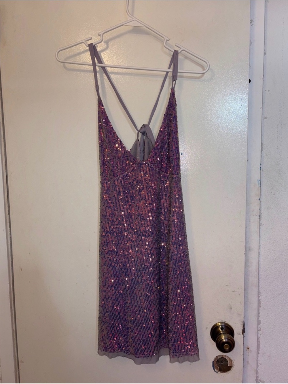 Free people purple sparkly sequin dress
